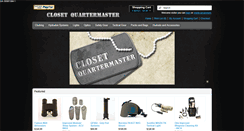 Desktop Screenshot of closetquartermaster.com